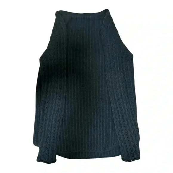 Ann Taylor LOFT Cozy Chunky Cable Knit Sweater in Navy Blue Size XS - Picture 3 of 4